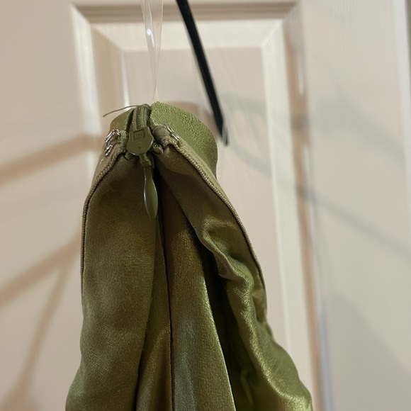 SNDYS x Revolve Angel Strapless Midi Dress in Olive - Picture 7 of 8